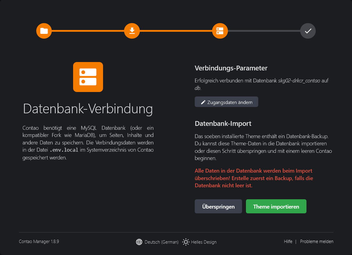 Datenbankimport